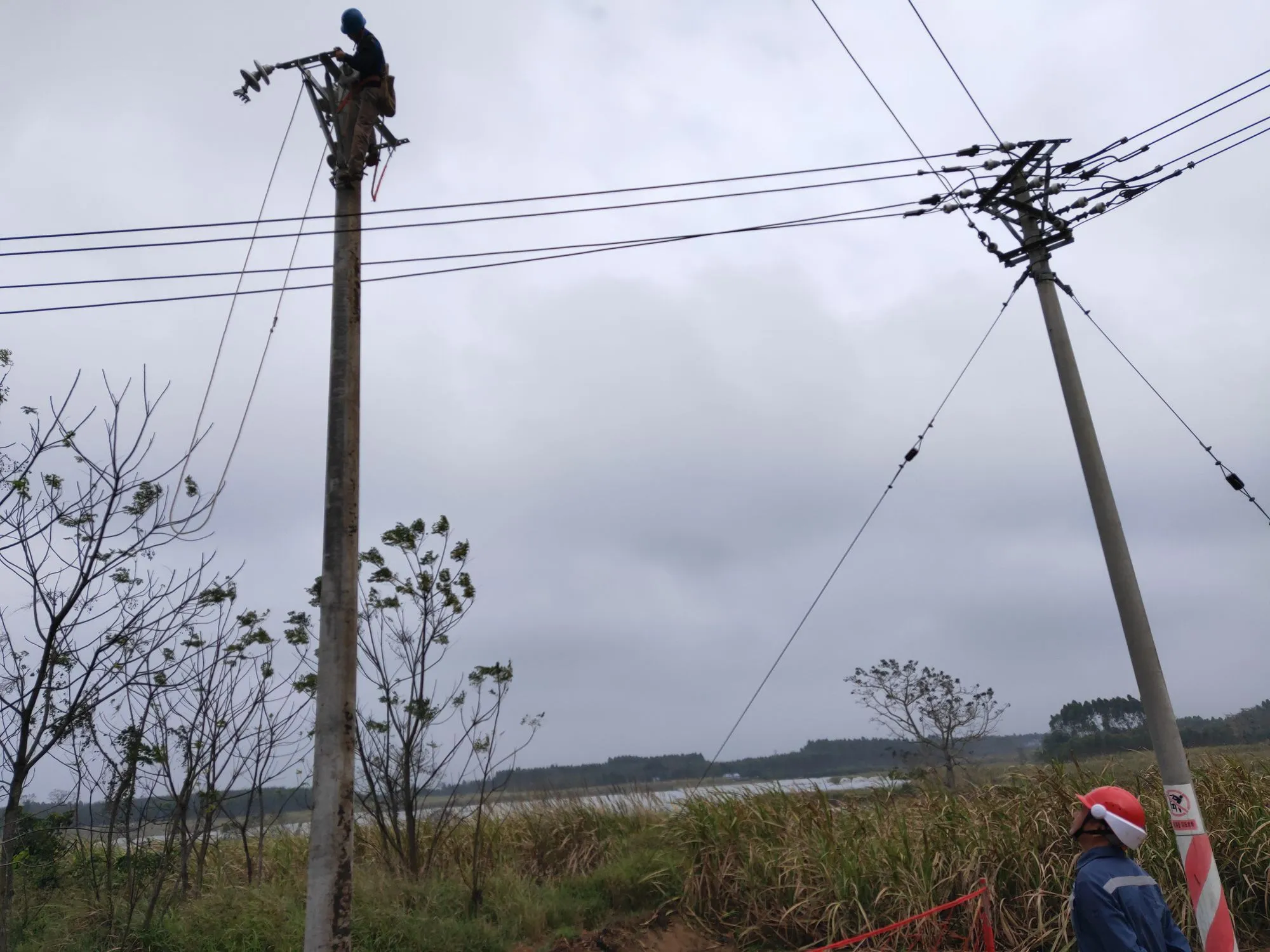 10kV rural overhead distribution work in central Jiangxi, China